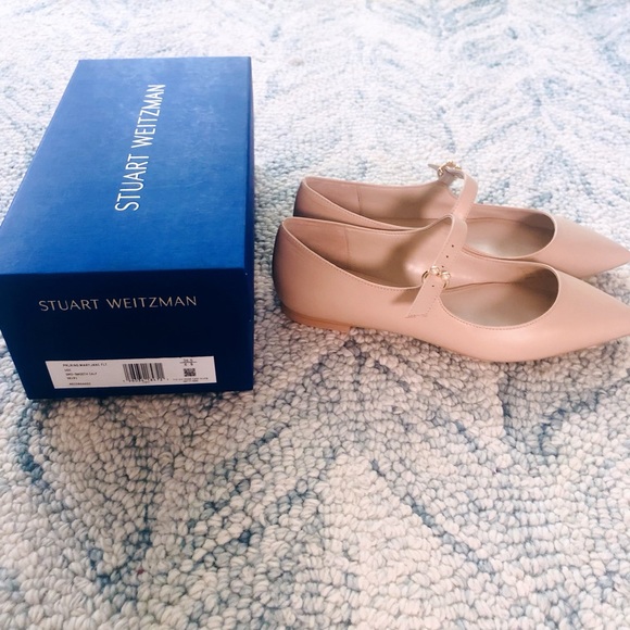 Brand New Stuart Weitzman Pearlring Mary Jane Flats - Picture 2 of 6